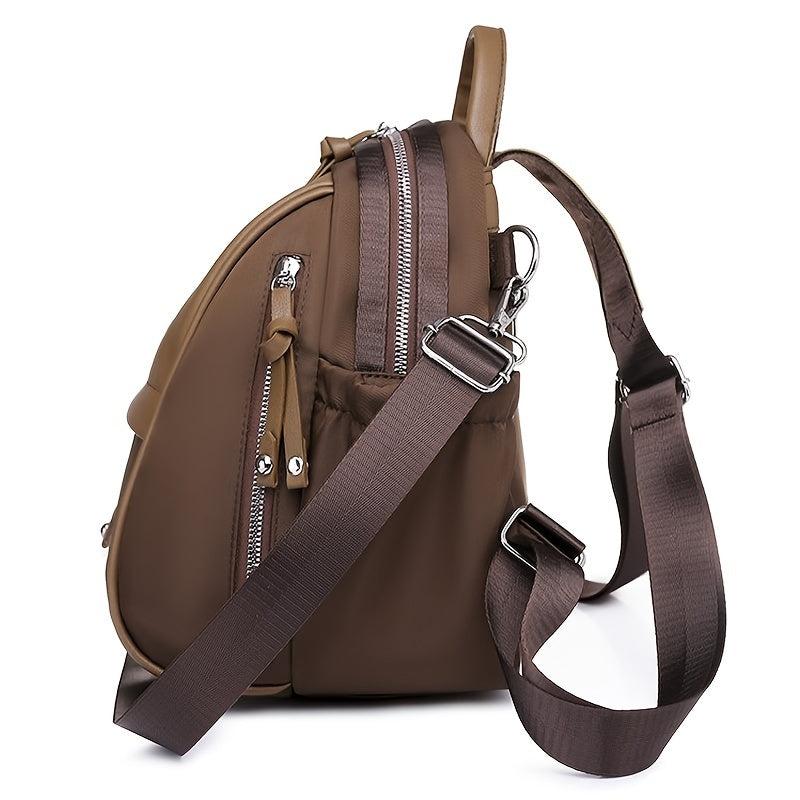 Vintage Solid Backpack Purse Convertible Strap Shoulder Bag