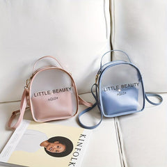 Translucent Zipper Backpack All Match Rucksack Letter Print Backpack
