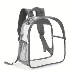 Transparent Large Capacity Backpack PVC Clear Textured School Travel Bag