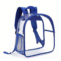 Transparent Large Capacity Backpack PVC Clear Textured School Travel Bag