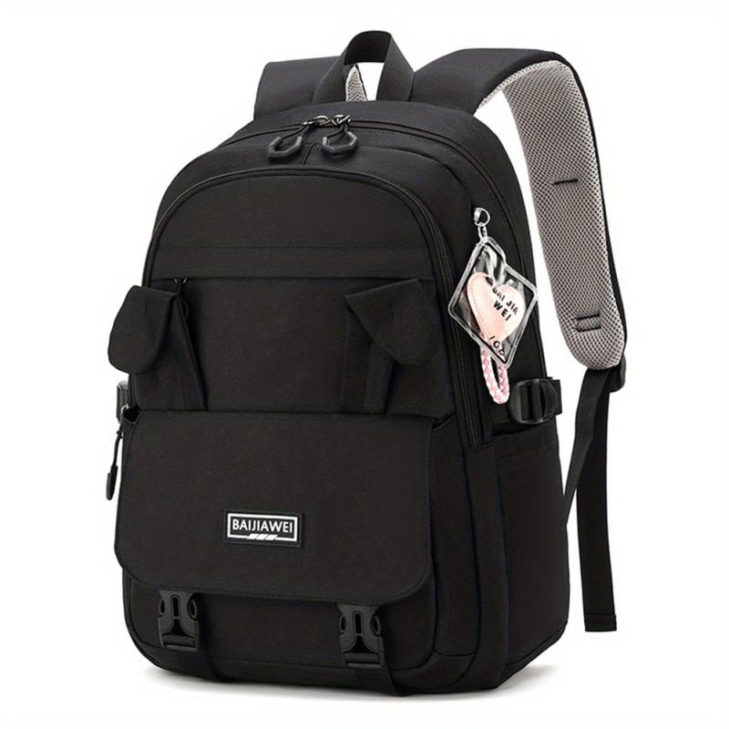 Rabbit Decor Carry On Backpack Large Capacity Lightweight School Travel Bag