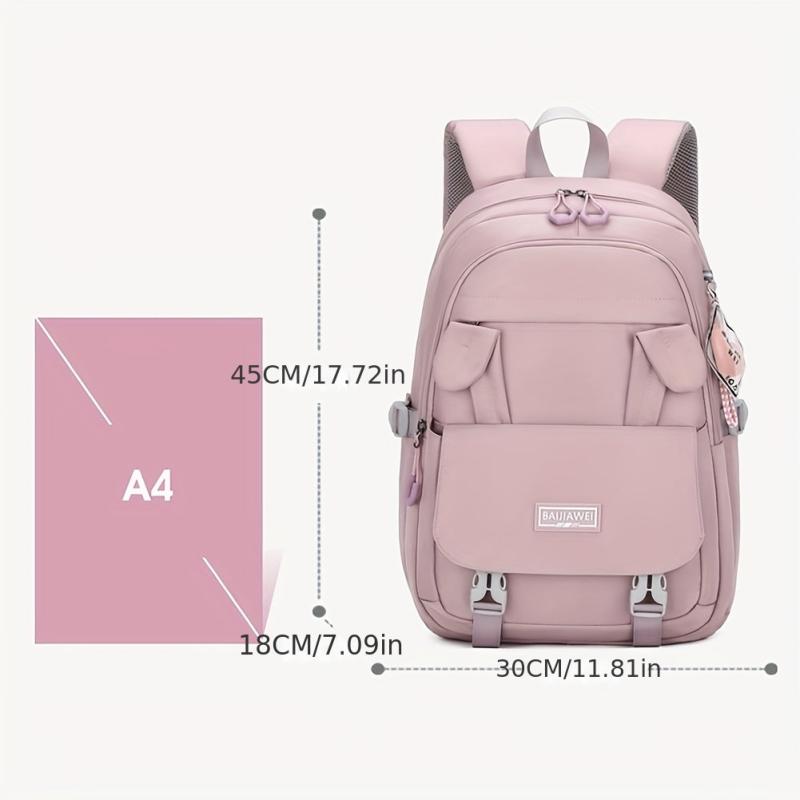 Rabbit Decor Carry On Backpack Large Capacity Lightweight School Travel Bag