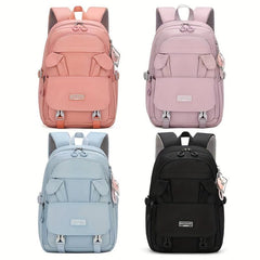 Rabbit Decor Carry On Backpack Large Capacity Lightweight School Travel Bag