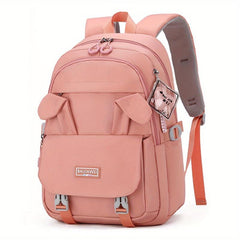 Rabbit Decor Carry On Backpack Large Capacity Lightweight School Travel Bag