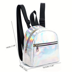 Y2K PVC Mini Laser Backpack Purse for Girls & Women