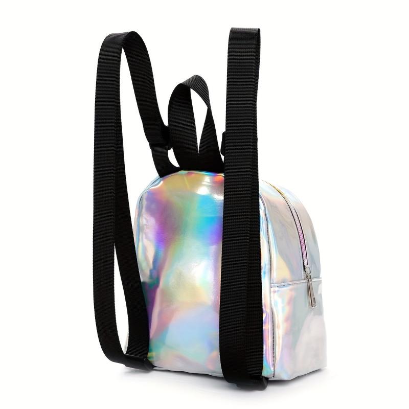 Y2K PVC Mini Laser Backpack Purse for Girls & Women