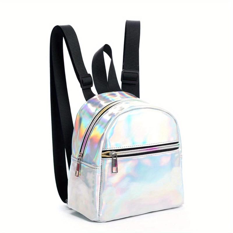 Y2K PVC Mini Laser Backpack Purse for Girls & Women