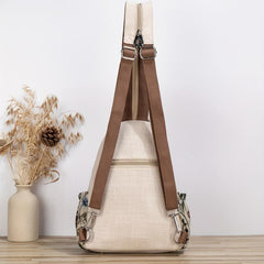 Ethnic Style Floral Embroidered Backpack Purse