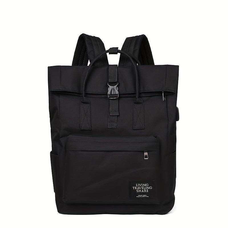 Roll Top Waterproof Backpack Lightweight Travel Bag