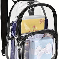 Transparent Backpack Zipper Rucksack Women's Travel Storage Bag