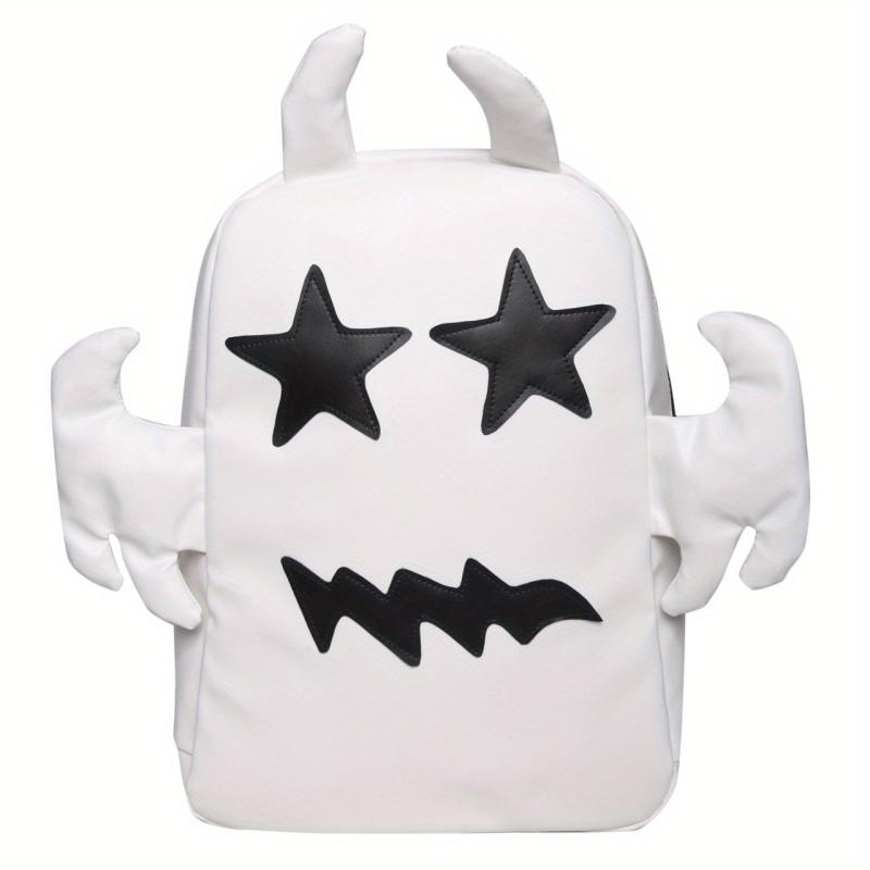 Halloween Cartoon Ghost Backpack Funny Large Capacity Daypack Women's