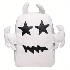 Halloween Cartoon Ghost Backpack Funny Large Capacity Daypack Women's
