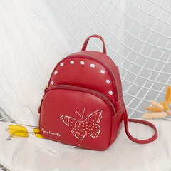 Mini Butterfly Backpack Purse Preppy School Bag Women's Travel Daypack