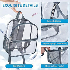 Clear Backpack Stadium Approved Waterproof Summer Beach Rucksack