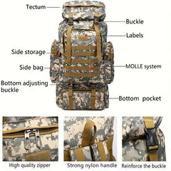 Camouflage Pattern Backpack Large Capacity Waterproof Backpack for Camping