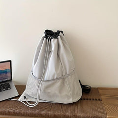 Drawstring Bucket Backpack Sports Gym Outdoor Travel Daypack