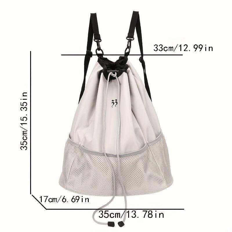 Drawstring Bucket Backpack Sports Gym Outdoor Travel Daypack