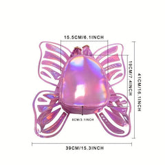 Y2K Laser Butterfly Backpack Holographic Bag For Women