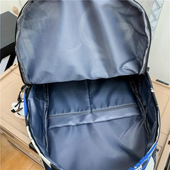 Casual Graffiti Pattern Backpack Lightweight Zipper Rucksack