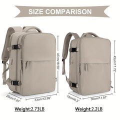 Minimalist Solid Backpack Large Capacity Travel Storage Rucksack