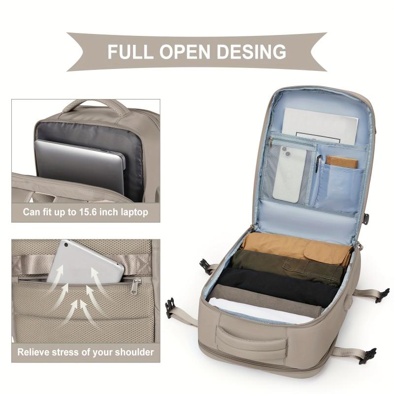 Minimalist Solid Backpack Large Capacity Travel Storage Rucksack
