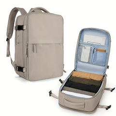 Minimalist Solid Backpack Large Capacity Travel Storage Rucksack