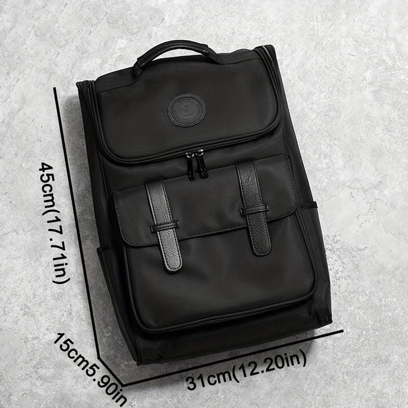 Student Backpack Functional Zipper School Bag Casual Nylon Travel Bookbag