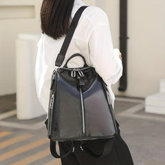 Vintage Preppy Style Backpack Purse PU Leather Schoolbag