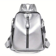 Vintage Preppy Style Backpack Purse PU Leather Schoolbag