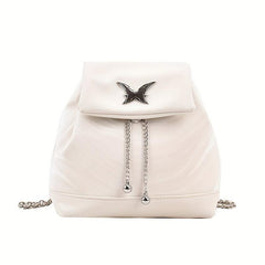 Holographic Butterfly Flap Backpack Chain Daypack