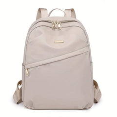 Large Capacity Casual Backpack Zipper Schoolbag Adjustable Strap
