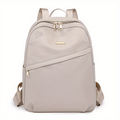 Large Capacity Casual Backpack Zipper Schoolbag Adjustable Strap