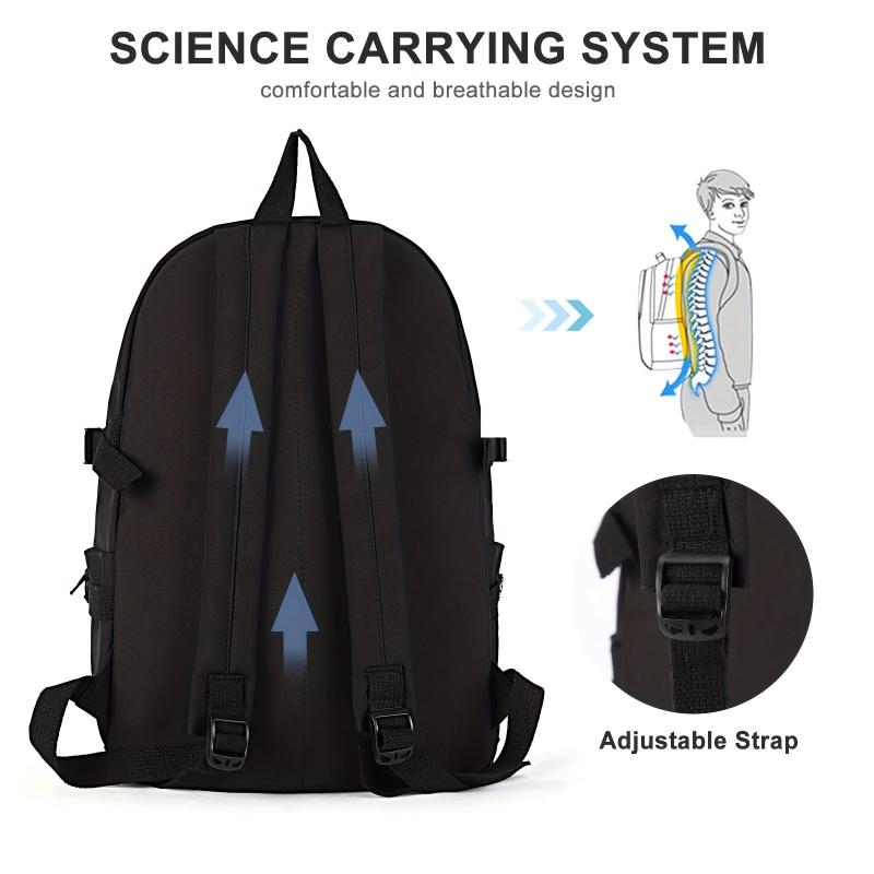 Large Capacity Preppy Backpack Heavy Duty Back To School Daypack