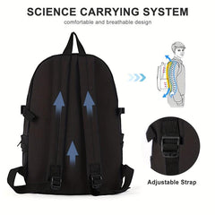Large Capacity Preppy Backpack Heavy Duty Back To School Daypack