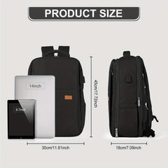 Functional Laptop Backpack with USB Charging Port