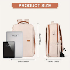 Functional Laptop Backpack with USB Charging Port