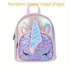 Sequin Unicorn Backpack Cartoon School Bag Holographic Daypack