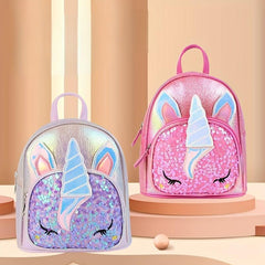 Sequin Unicorn Backpack Cartoon School Bag Holographic Daypack