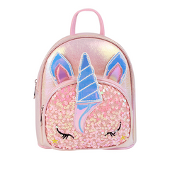 Sequin Unicorn Backpack Cartoon School Bag Holographic Daypack