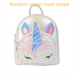 Sequin Unicorn Backpack Cartoon School Bag Holographic Daypack
