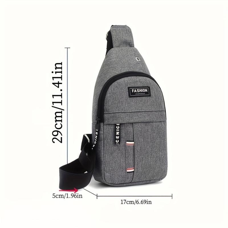 Nylon Sling Backpack Waterproof Chest Bag