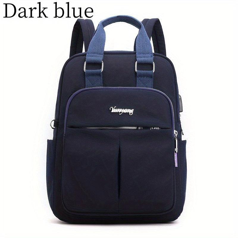 Top Handle Laptop Backpack USB Charging Port