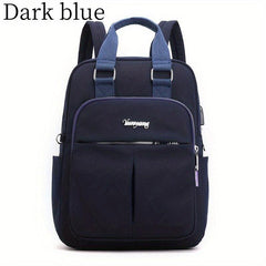 Top Handle Laptop Backpack USB Charging Port