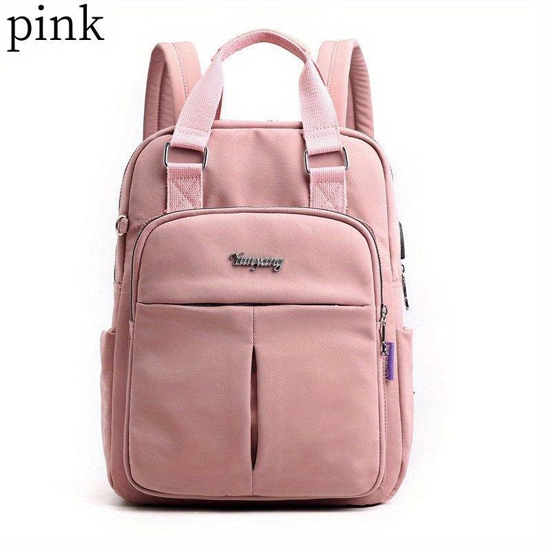 Top Handle Laptop Backpack USB Charging Port