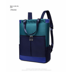 Contrast Tote Backpack Casual Laptop School Bag Travel Shoulder Bag