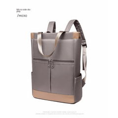 Contrast Tote Backpack Casual Laptop School Bag Travel Shoulder Bag