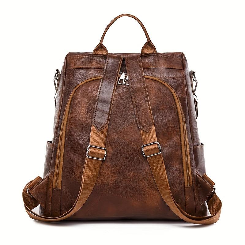 Vintage Zipper Backpack for Travel Storage Rucksack