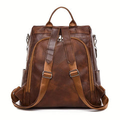 Vintage Zipper Backpack for Travel Storage Rucksack