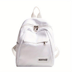 Preppy Schoolbag Zipper Backpack Minimalist Daypack