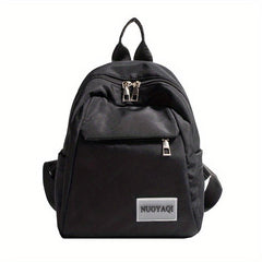 Preppy Schoolbag Zipper Backpack Minimalist Daypack